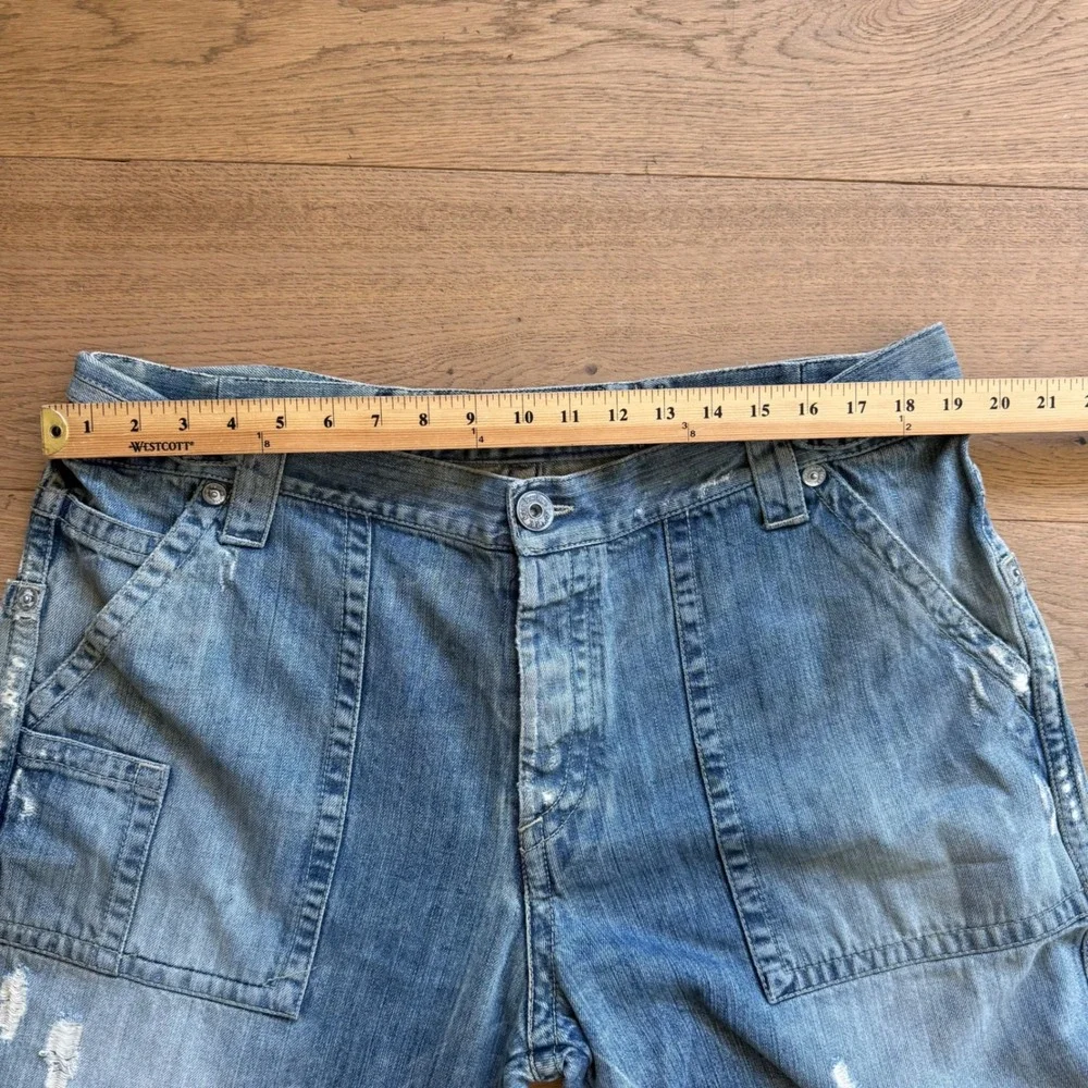 Vintage Gianfranco Ferre‎ Jeans Mens Distressed Denim Carpenter Pants Size 44 IT